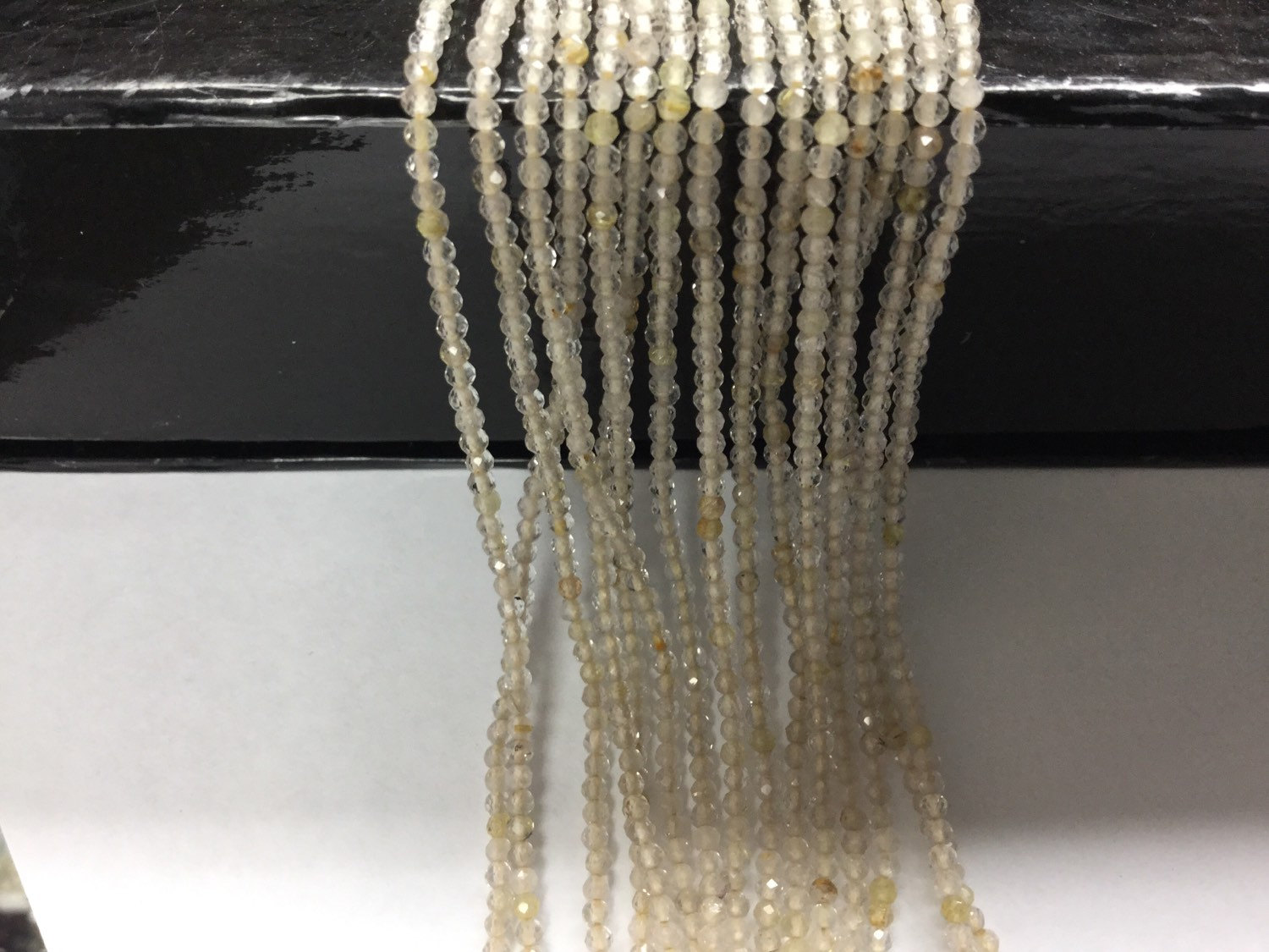 Golden Rutilated Quartz Rondelles Faceted