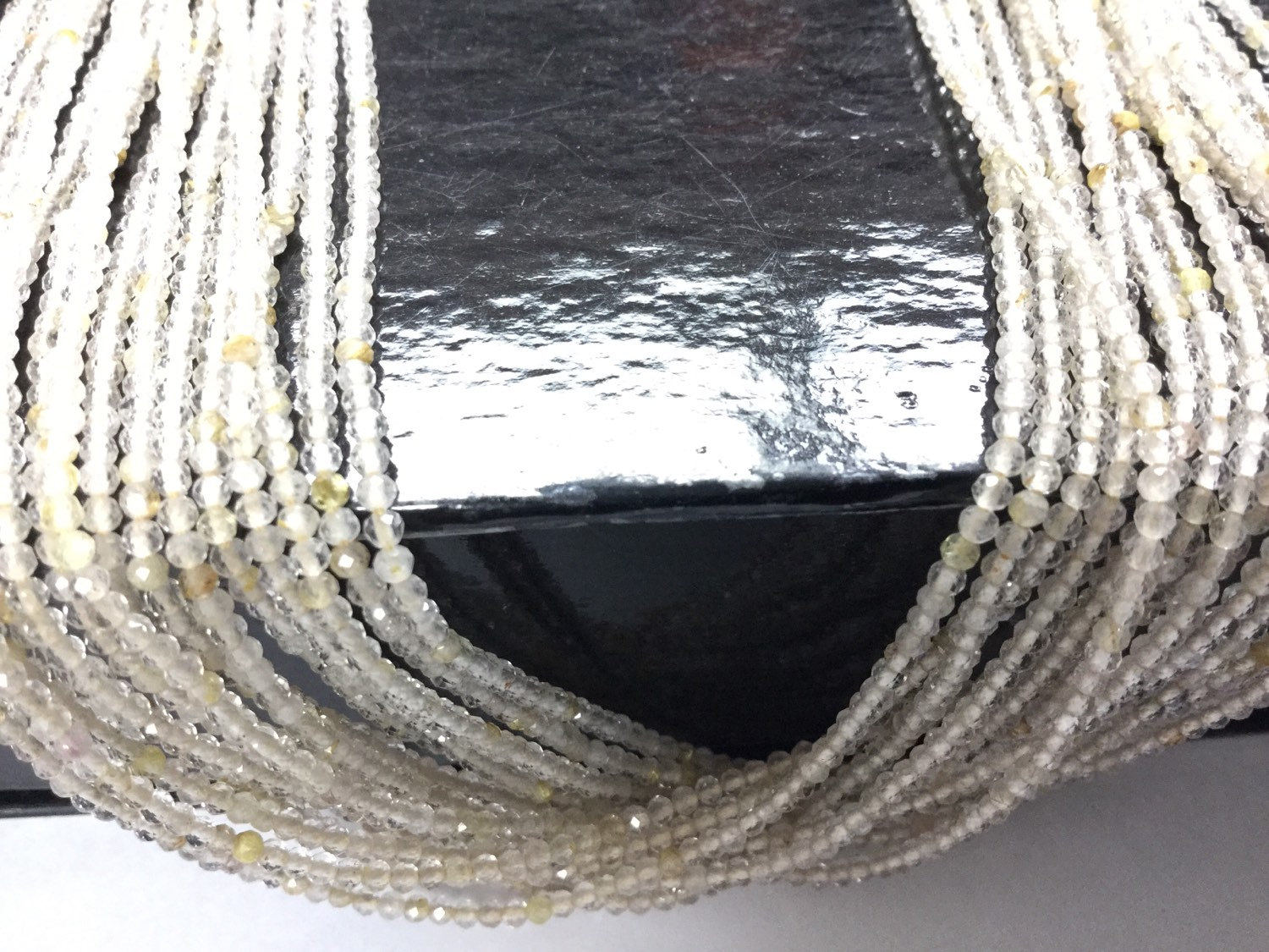 Golden Rutilated Quartz Rondelles Faceted