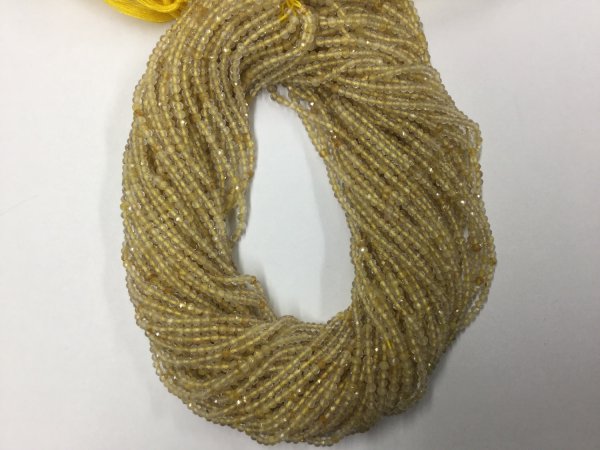 Golden Rutilated Rondelles Faceted