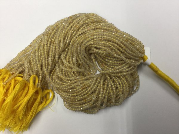 Golden Rutilated Rondelles Faceted
