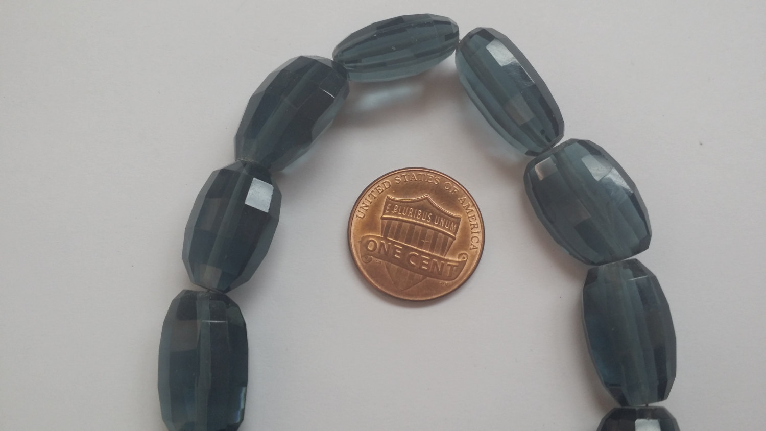 Gray Oval Step Cut Hydro Quartz