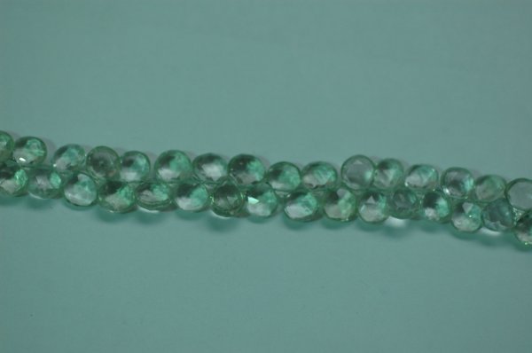 Green Amethyst Heart Faceted