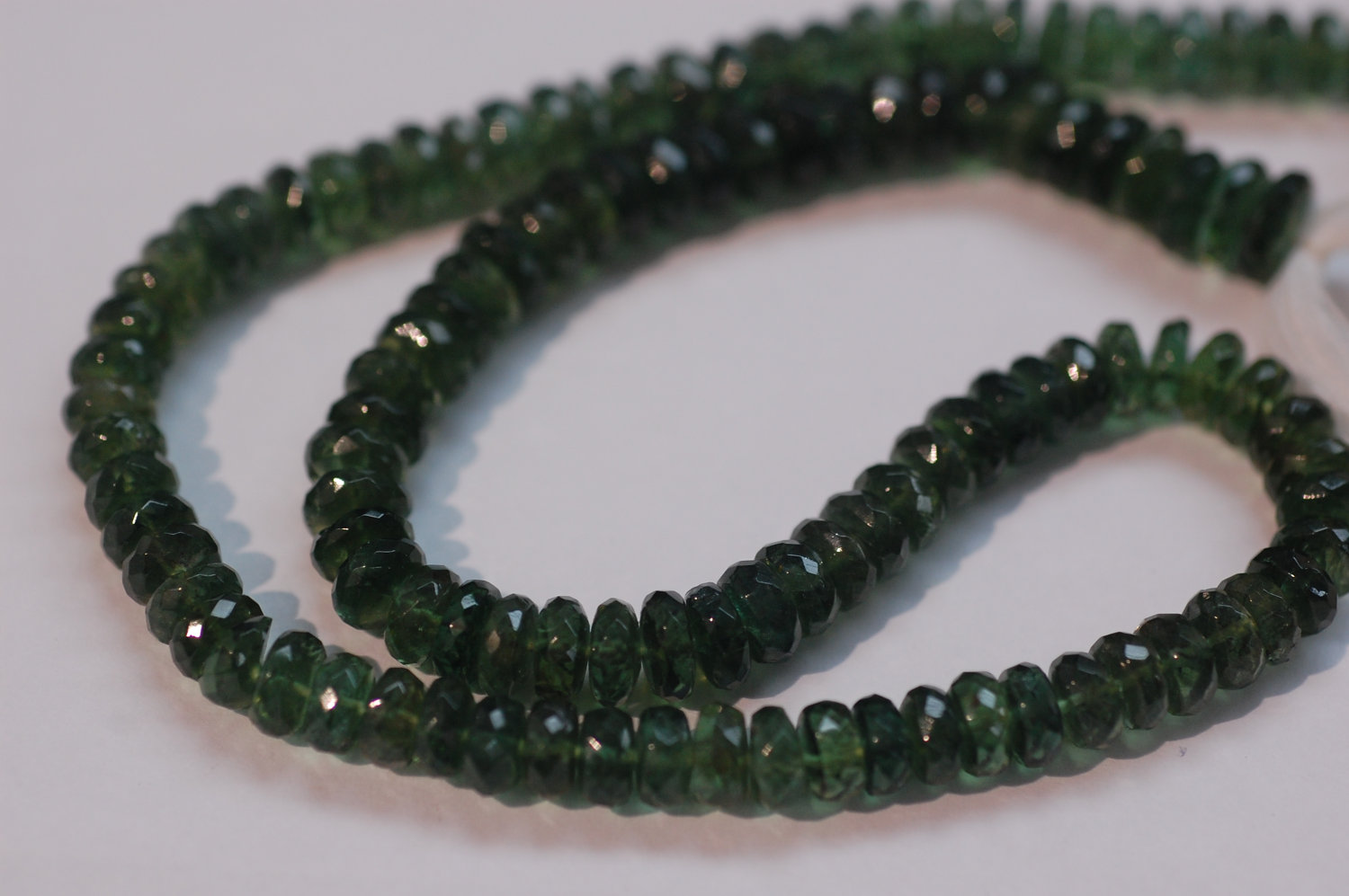 Green Apatite Rondelle  (BIGGER SIZE)