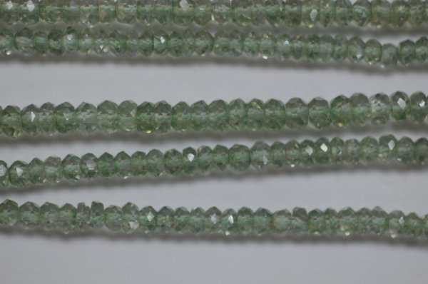 Green Beautiful Topaz Rondelle Faceted