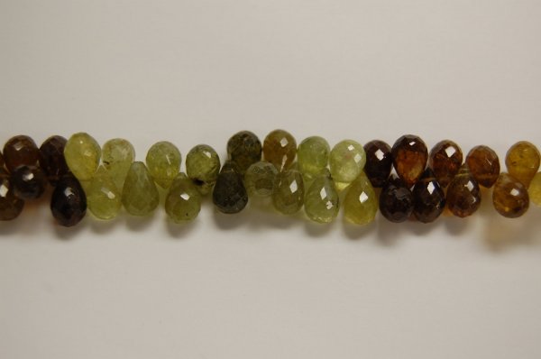 Green Grossular Garnet Drops