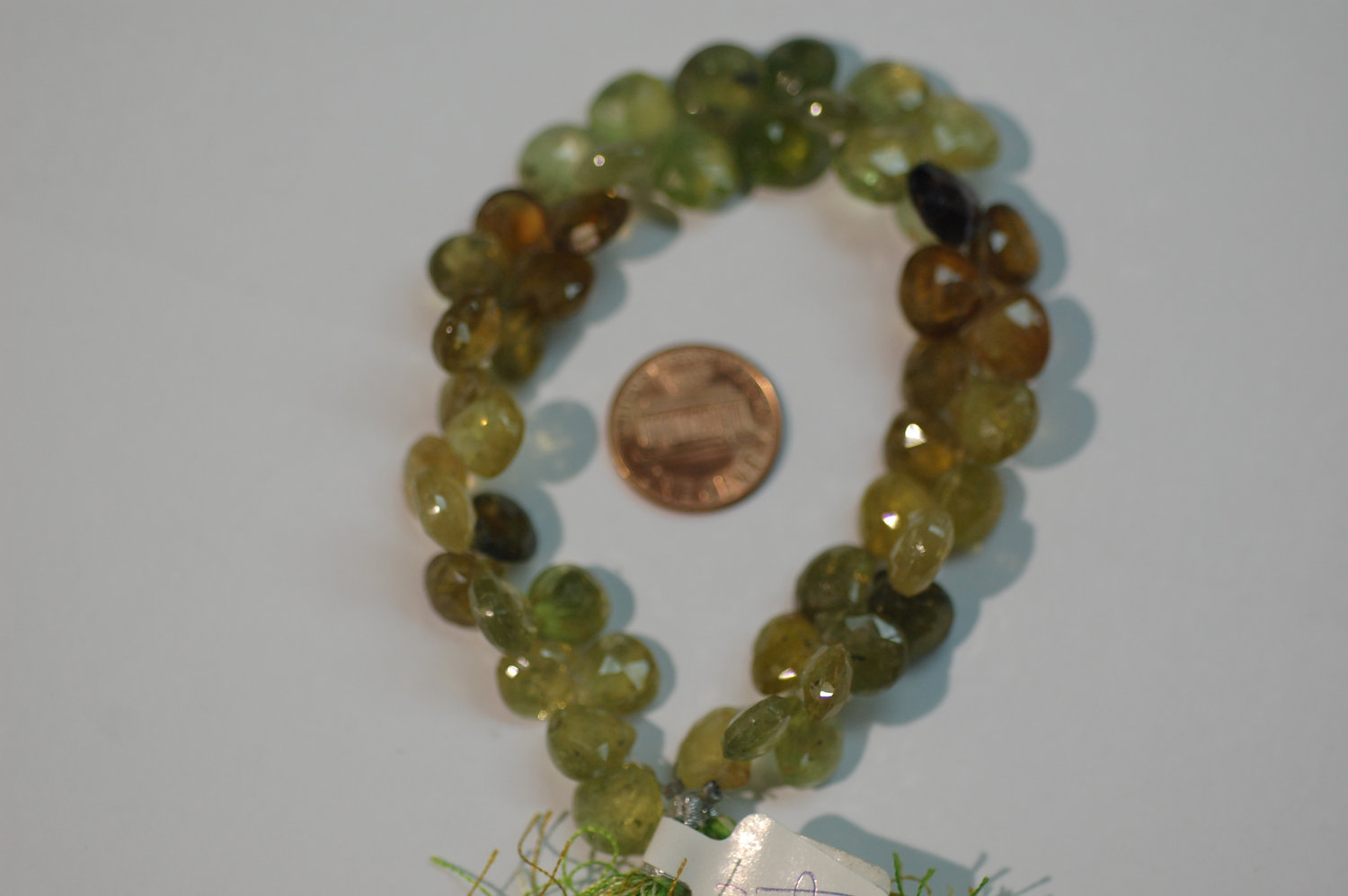Green Grossular Garnet Heart Faceted