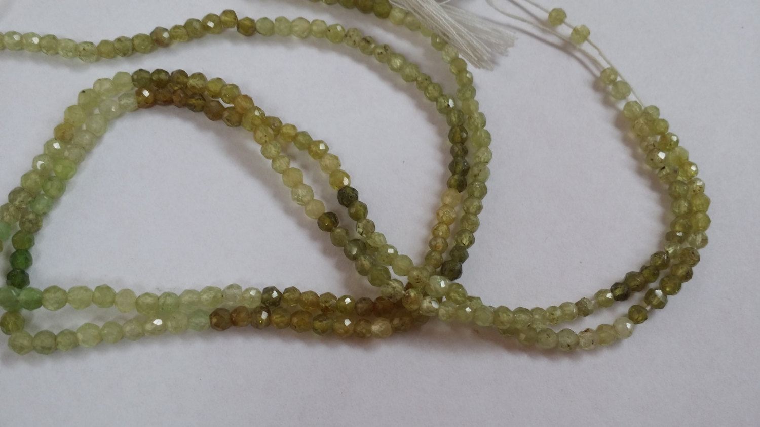 Green Grossular Garnet Rounds Faceted