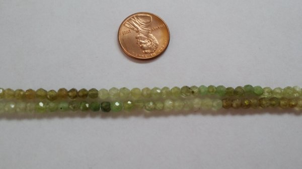 Green Grossular Garnet Rounds Faceted