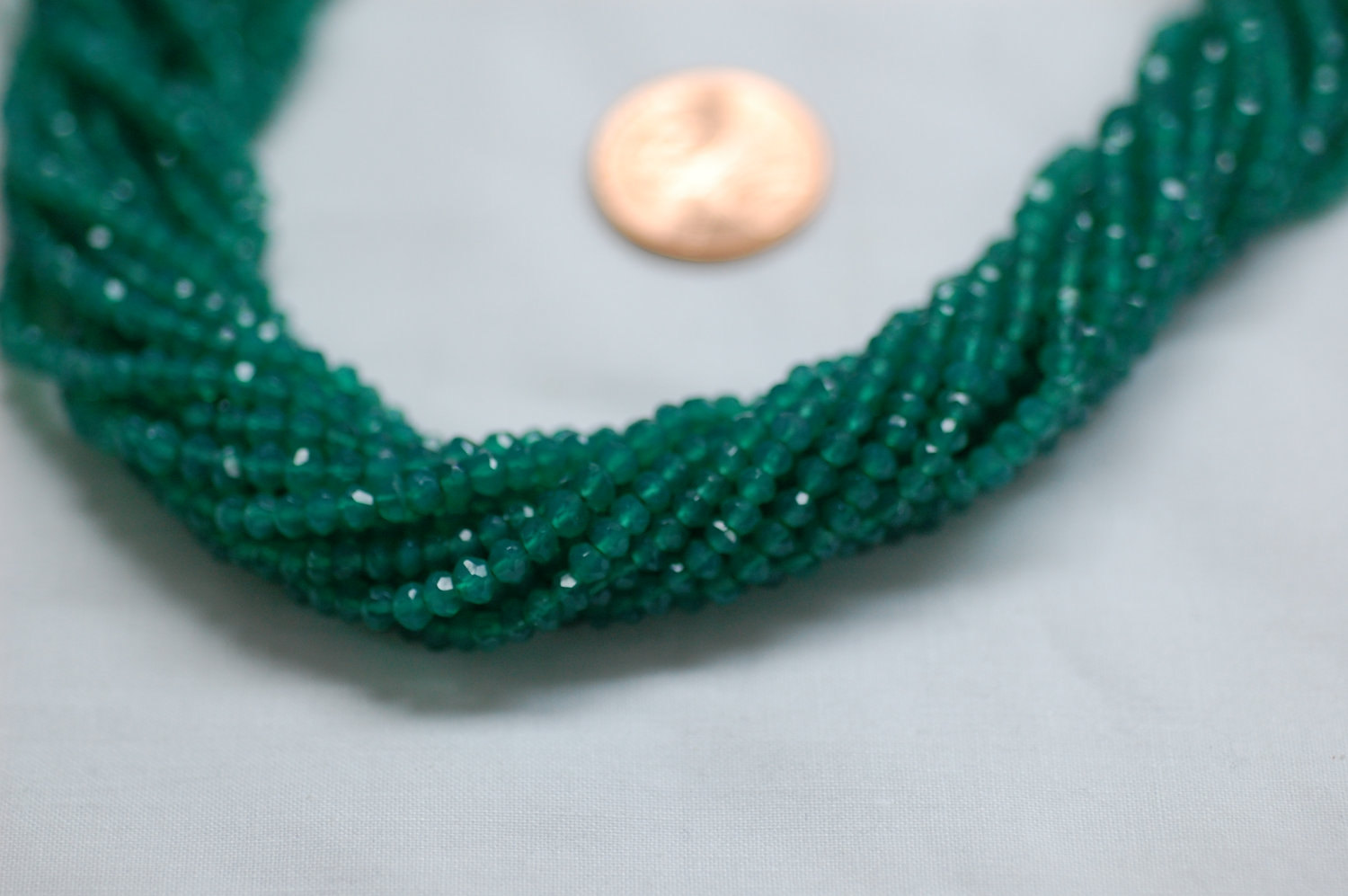 Green Onyx Rondelle