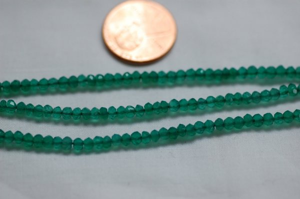 Green Onyx Rondelle