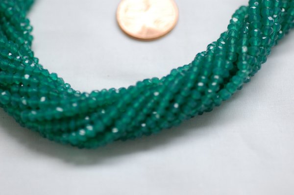 Green Onyx Rondelle