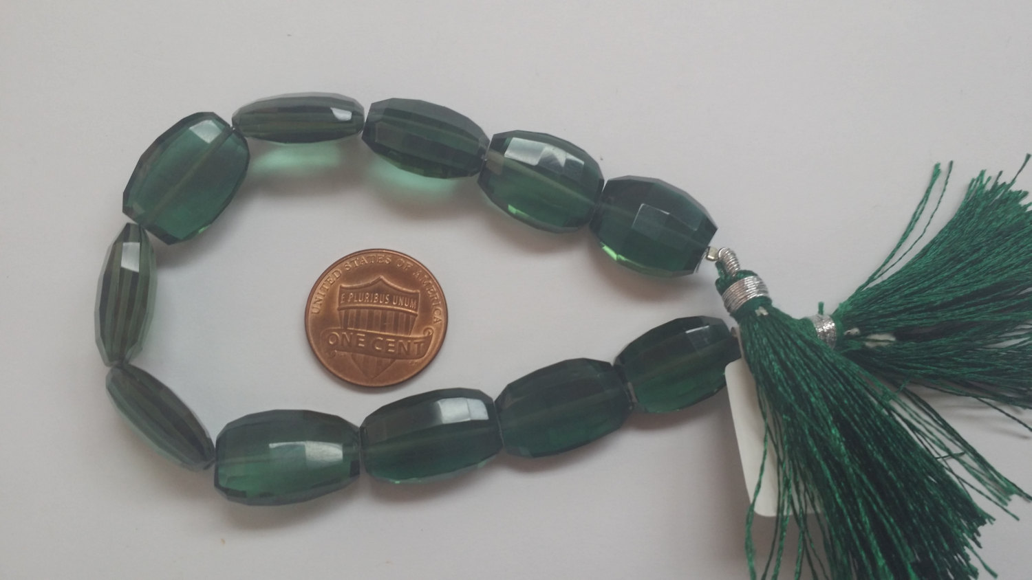 Green Oval Step Cut Hydro Quartz