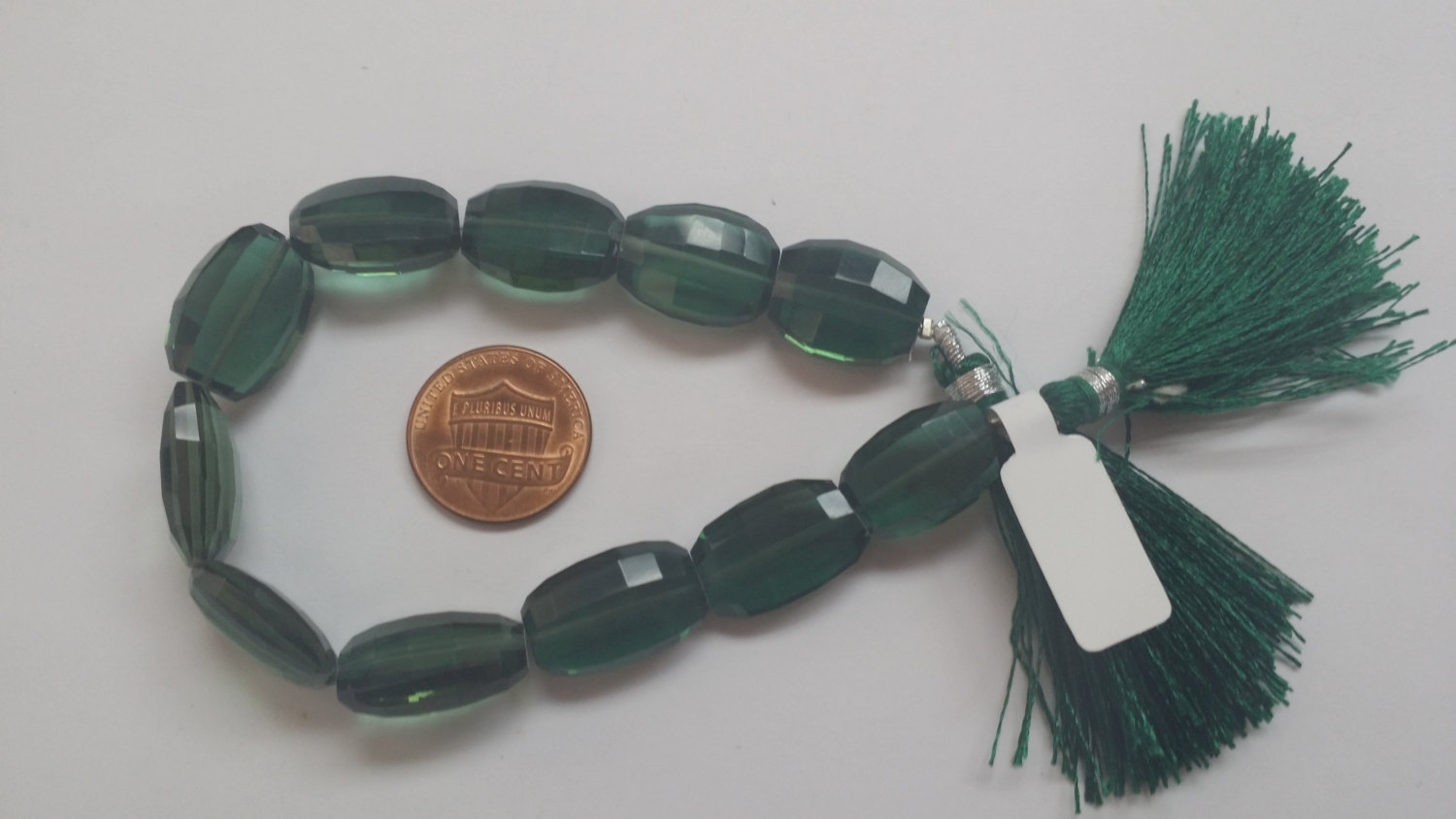 Green Oval Step Cut Hydro Quartz