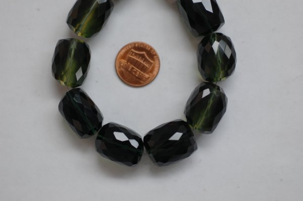 Green Quartz Nuggets Faceted