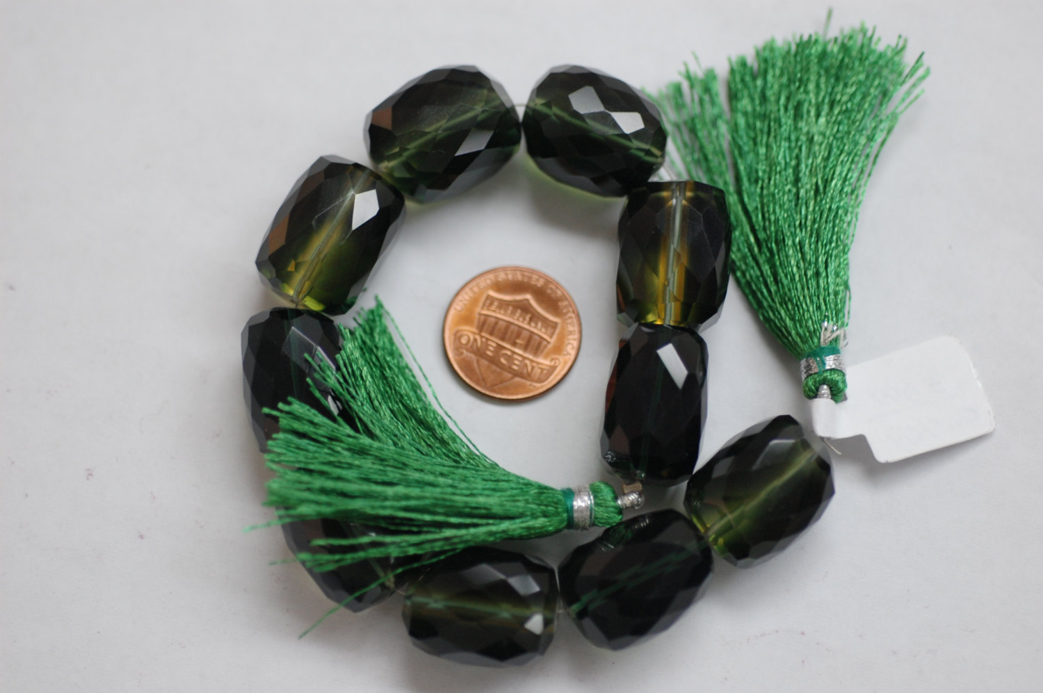 Green Quartz Nuggets Faceted