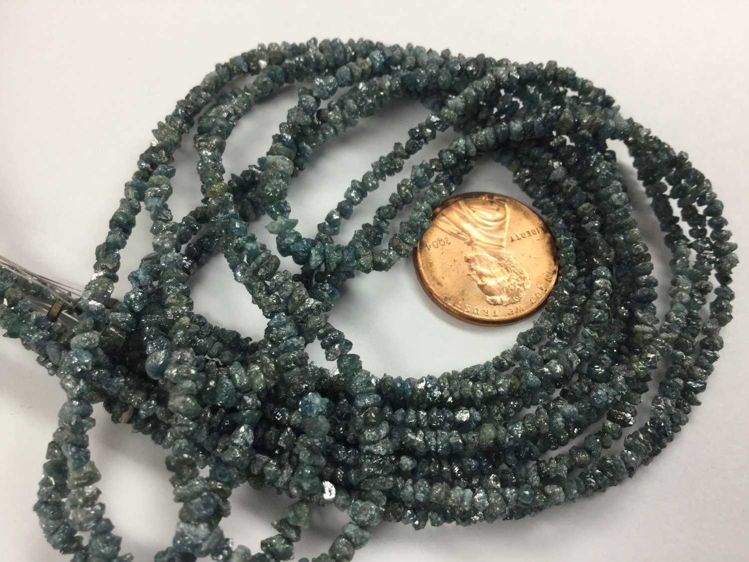 Green Rough Cut Diamonds Faceted