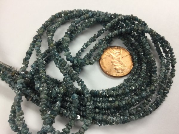 Green Rough Cut Diamonds Faceted