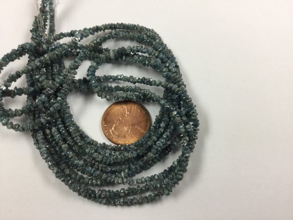 Green Rough Cut Diamonds Faceted