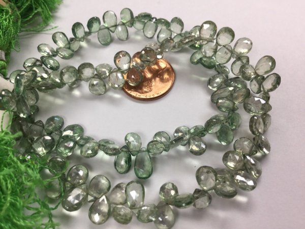 Green Topaz Pears Faceted