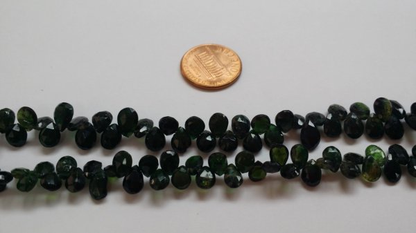 Green Tourmaline Pears Faceted