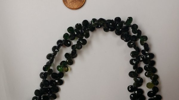 Green Tourmaline Pears Faceted