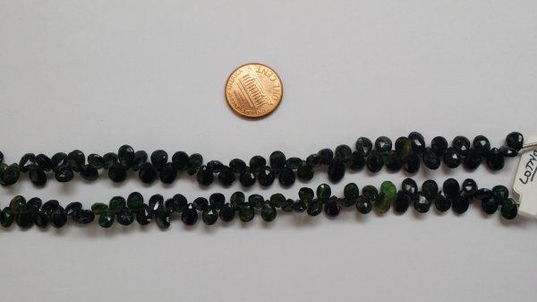 Green Tourmaline Pears Faceted