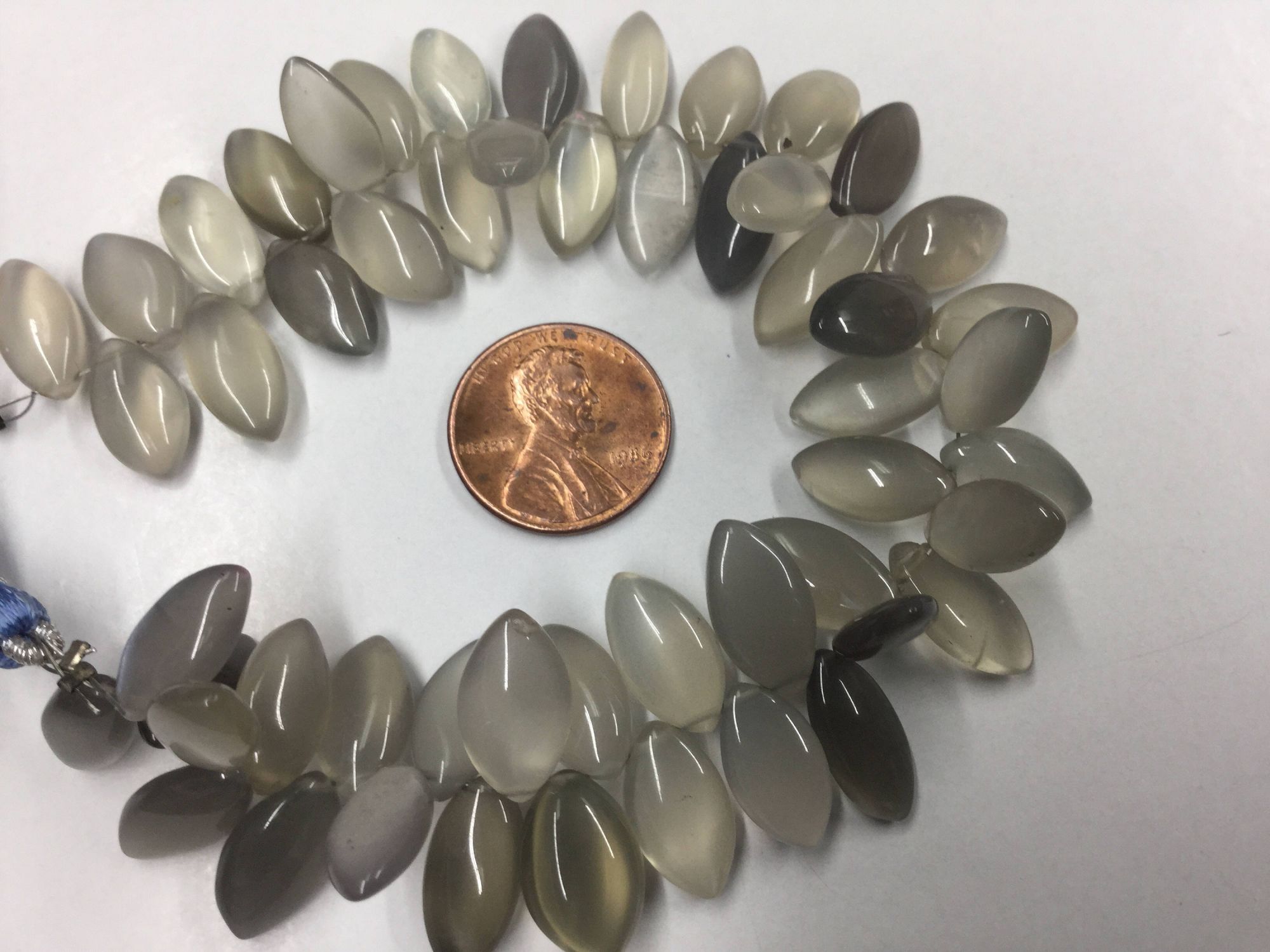 Grey Moonstone Marquise Smooth