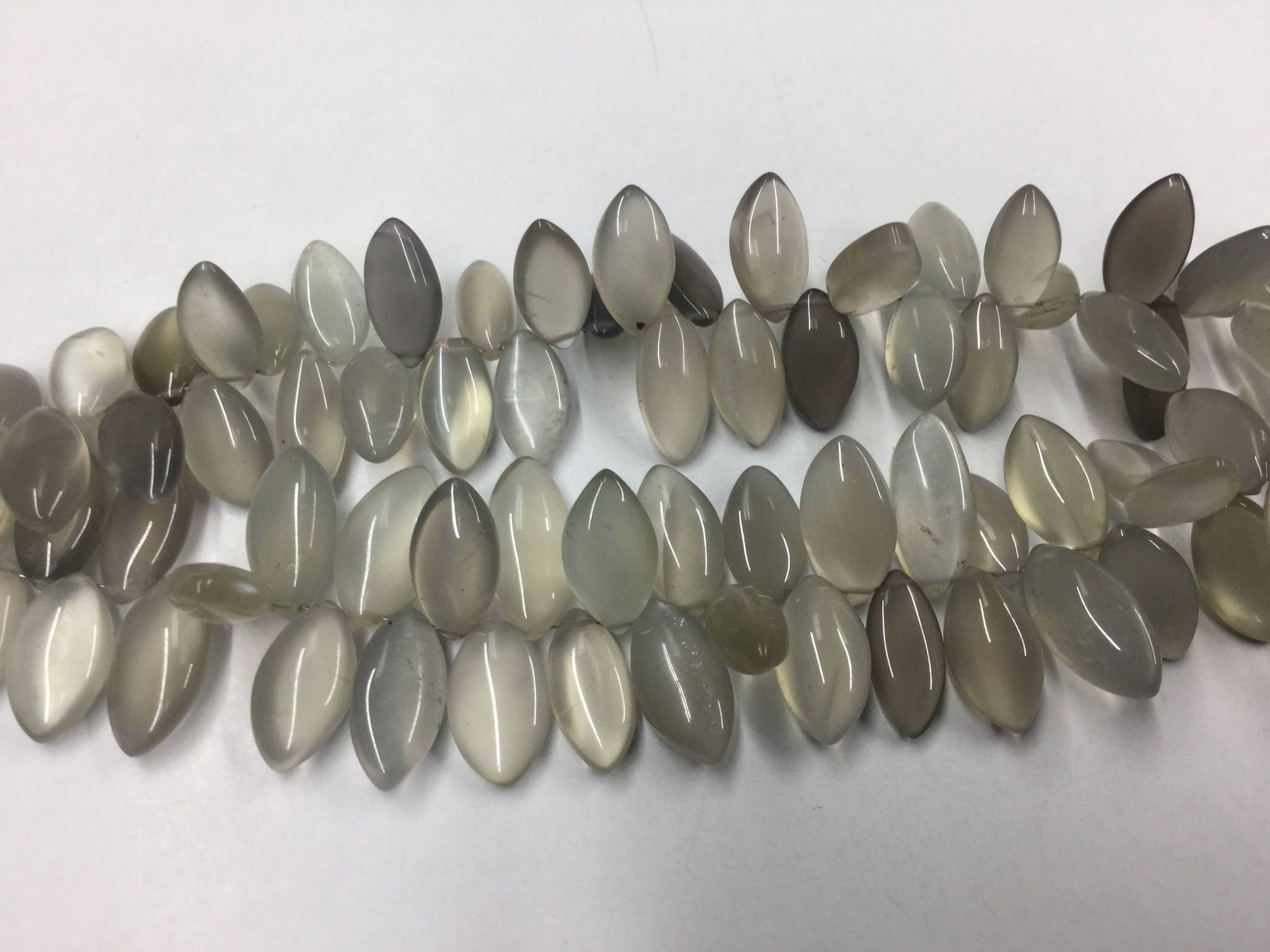Grey Moonstone Marquise Smooth