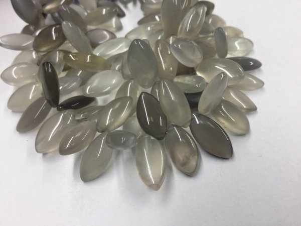 Grey Moonstone Marquise Smooth