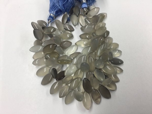 Grey Moonstone Marquise Smooth