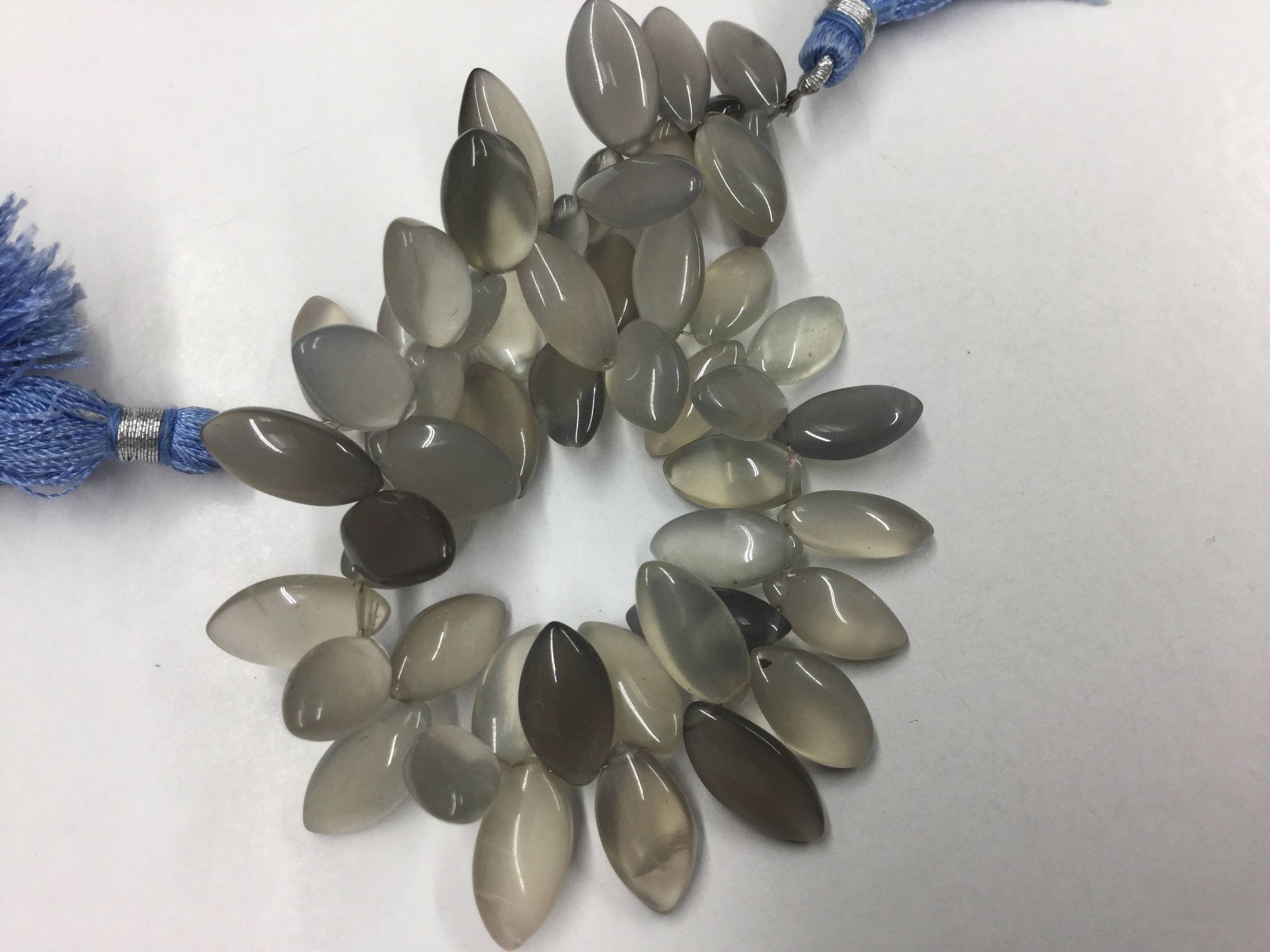 Grey Moonstone Marquise Smooth