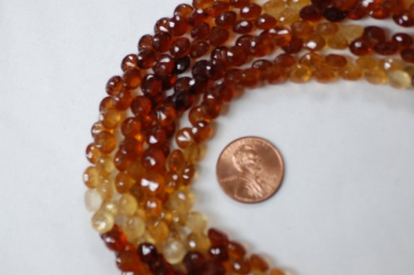 Shaded Hessonite Garnet Onions