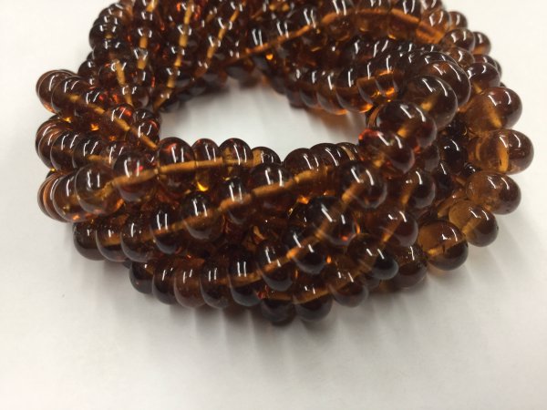 Hessonite Garnet Rondelles Smooth