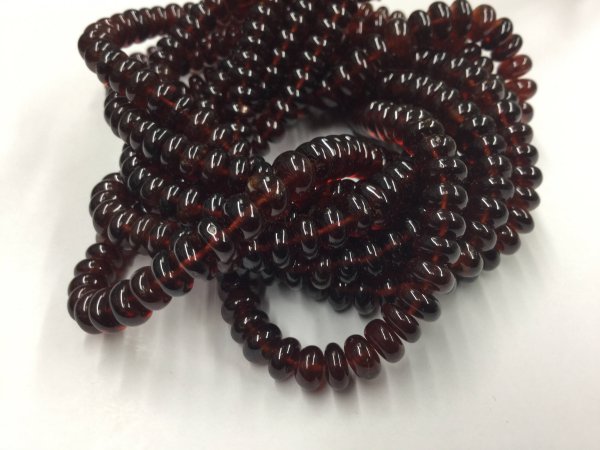 Hessonite Garnet Rondelles Smooth