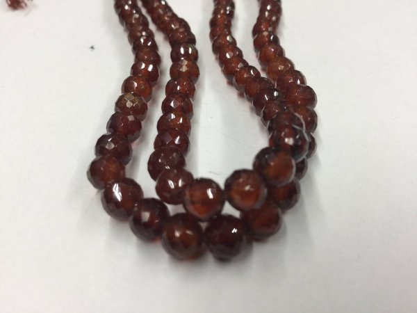 Hessonite Garnet Rounds Faceted