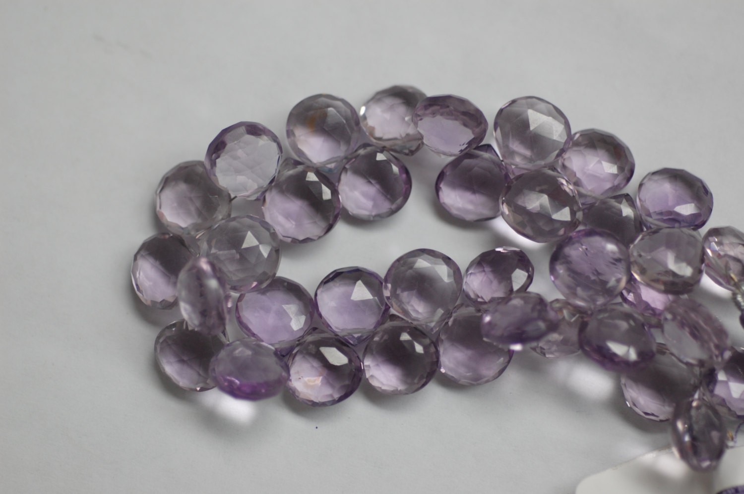 Hydro Amethyst Hearts Faceted