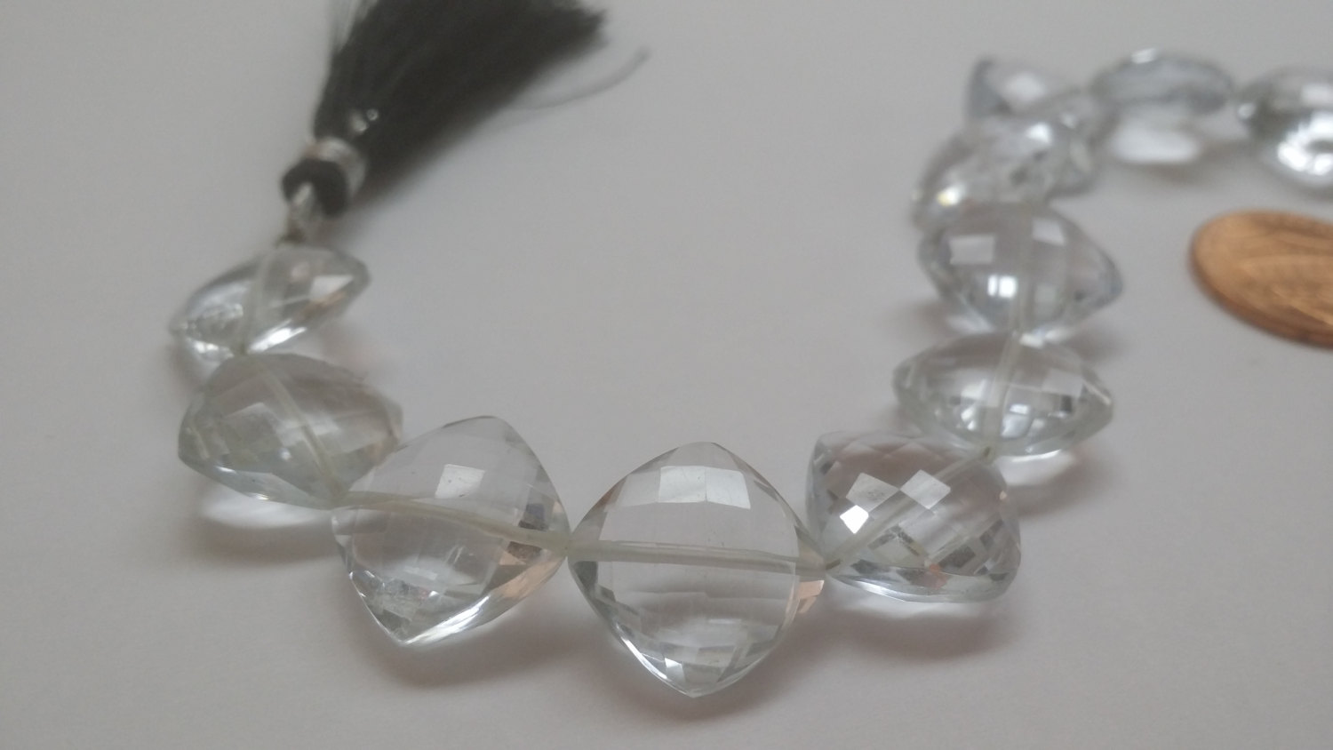 Hydro Crystal Quartz Cushions Faceted