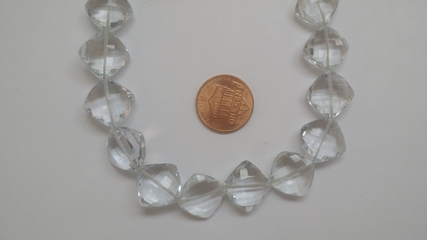 Hydro Crystal Quartz Cushions Faceted