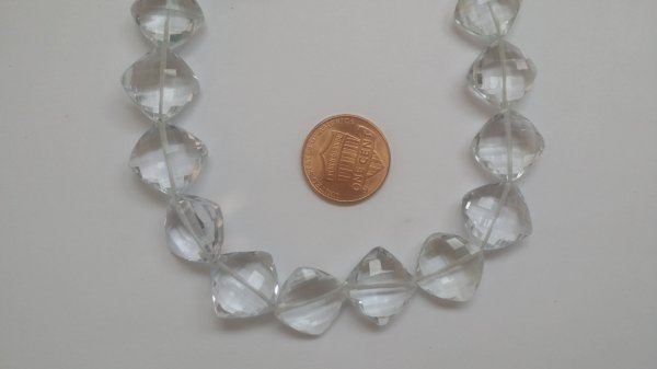 Hydro Crystal Quartz Cushions Faceted