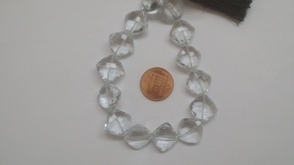 Hydro Crystal Quartz Cushions Faceted