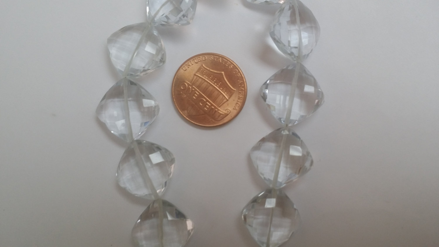 Hydro Crystal Quartz Cushions Faceted