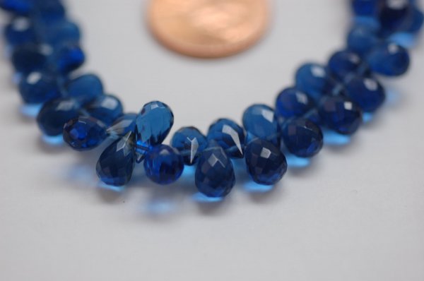 Hydro Dark Blue Drops Faceted