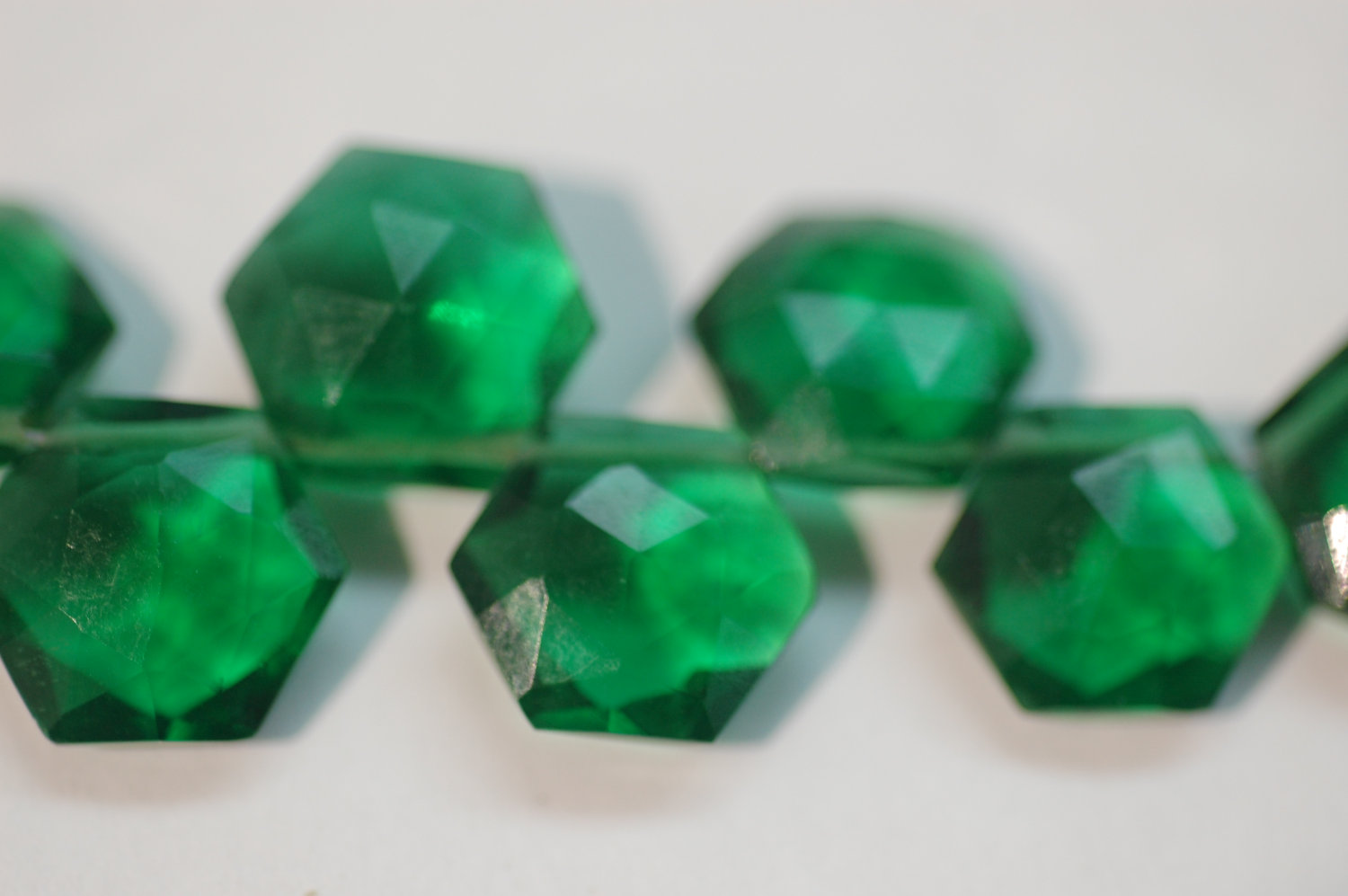 Hydro Green Octagon Faceted