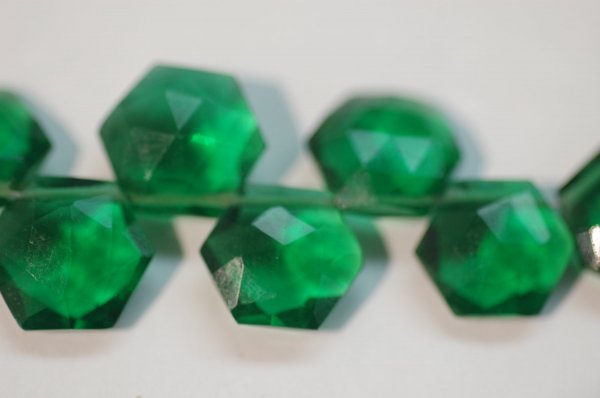 Hydro Green Octagon Faceted