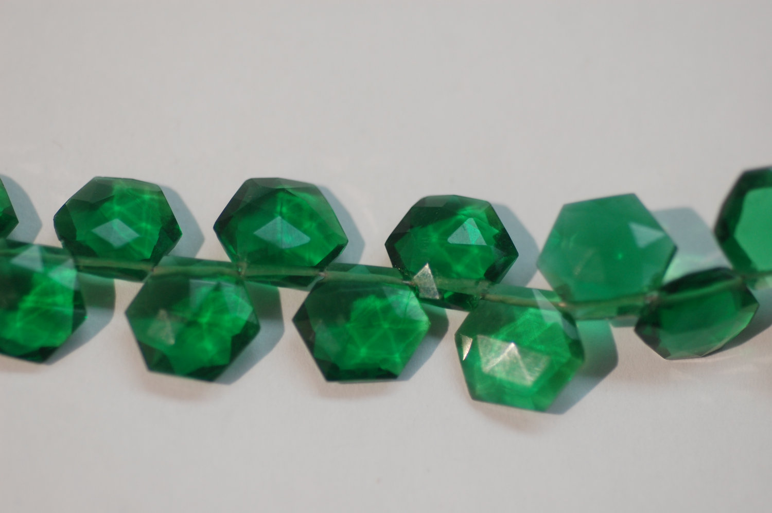 Hydro Green Octagon Faceted