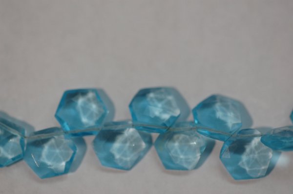 Hydro Sky Blue Octagon Faceted