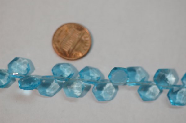 Hydro Sky Blue Octagon Faceted