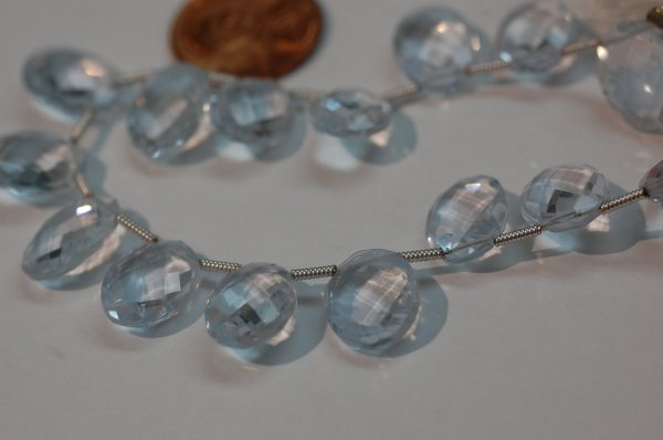 Ice Quartz Oval Faceted