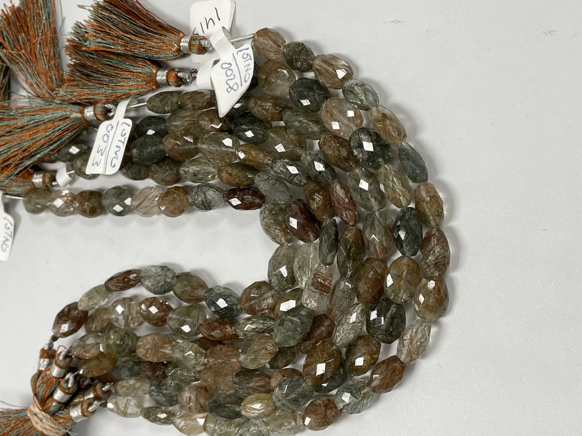 Multi Rutilated Quartz Oval Faceted