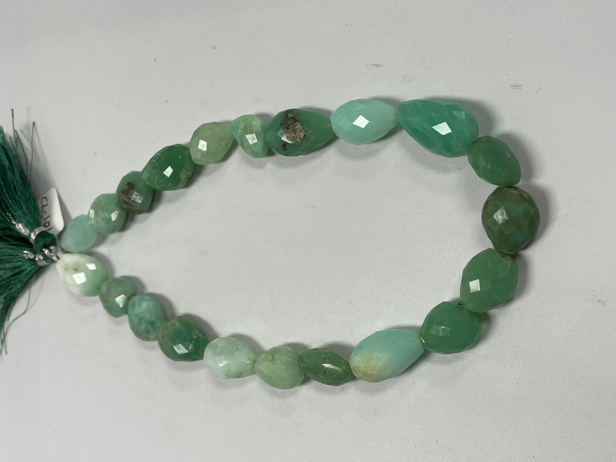 Green Chrysoprase Nugget Faceted